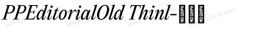 PPEditorialOld Thinl字体转换